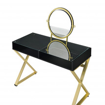 42" Black and Gold Mirrored Dresser - $8,797.62 MXN