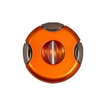 Lotus Meteor V-Cut Round 64 Ring Gauge Cigar Cutter ORANGE  - CUT1404 - £53.96 GBP