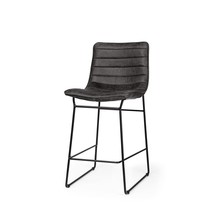 29" Black Iron Counter Height Bar Chair - $13,628.31 MXN