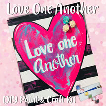Love One Another Paint and Craft Kit - Paint Your Own - Hand-Drawn - Can... - $35.00