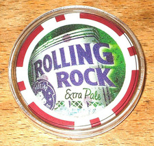 (1) Rolling Rock Extra Pale Beer Poker Chip Golf Ball Marker - Red - £6.25 GBP