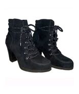 Gianni Bini Ankle Boots Booties Brown Suede Leather Padded Cuff Lace Up 8 M - €25,77 EUR Gianni Bini Ankle Boots Booties Brown Suede Leather Padded Cuff Lace Up 8 M - €25,77 EUR