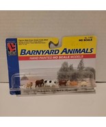Life-Like Trains Barnyard Animals Hand Painted HO Scale Models 7 Peices  - $10.50 CAD
