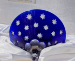 Faberge  Galaxie Crystal Cobalt Blue Martini Glass - $295.00