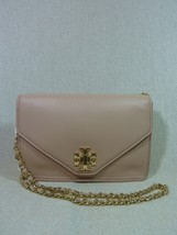 Tory Burch Pink Champagne/Gold Leather Kira Envelope Xbody Bag/Clutch $395 - £234.33 GBP