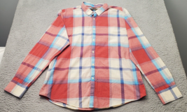 Ben Sherman Shirt Mens 2XL Multi Plaid Cotton Long Sleeve Collared Butto... - $18.49