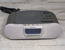 SONY Dream Machine ICF-CD830 Clock Radio CD Player Silver PARTS/REPAIR - $9.49