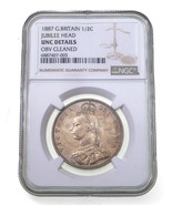 1887 G.Britain 1/2 Crown Jubilee Coin Head, UNC Details by NGC, Km 764-
... - $310.42 CAD