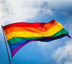 Rainbow Peace Love Multicolored Flag - £11.99 GBP