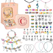 Charm Bracelet Making Kit For Girls 3-12, Kids Jewelry Making Kit 66Pcs ... - £26.70 GBP
