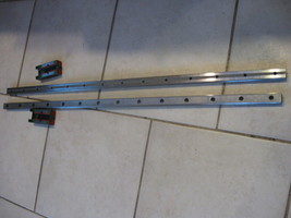 HUGE LOT  31-1/4&quot; Hiwin Linear Guideway Rails w/ Block 2 Carriages # EG20 150DW5 - £157.91 GBP