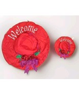 Welcome Red Hat Club Banner Outdoor Flags Windsculpts #26608 Lot Of 2 - $20.26 CAD