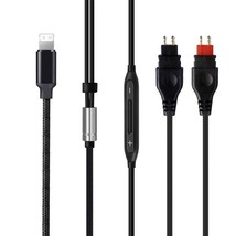 Audio Cable With Mic For Sennheiser HD650 HD58X HD6XX HD660S HD265 HD414 Fit Iph - £31.14 GBP