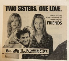 Friends TV guide Vintage Print Ad Sean Penn Jennifer Anniston Lisa Kudrow Tpa5 - $5.93