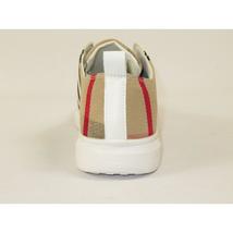 Men's Sneaker English Stripped By Moderno MJS-706 Beige/red/black image 5