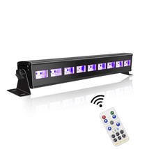 60 Ft-Remote Uv Black Light For Parties, Super Bright 27W Dimmable Sound Activat - £56.94 GBP