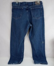 Wrangler Men&#39;s Dark Wash Relaxed Fit Bootcut Jeans Size 38x32 - $14.54