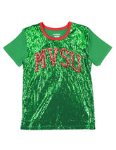 Mississippi Valley State Sequin Tee University Football Short Sleeve T-SHIRT - £32.47 GBP