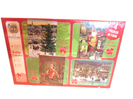 Cobble Hill 4 in 1 Holiday Collection Christmas Puzzles 500 &amp; 1000 Pcs LotP - $278.21 MXN