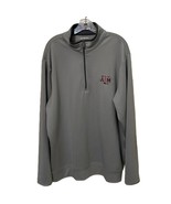 Antigua Gray Texas A&amp;M Pullover 1/2 Zip Athletic Top Jacket Mens Extra L... - £18.87 GBP