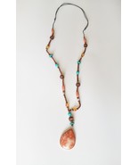 TRIBAL LONG PENDANT NECKLACE - $13.66 CAD