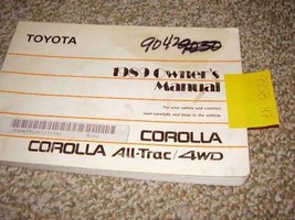 1989 Toyota Corolla owners manual [Paperback] Unknown - $10.76