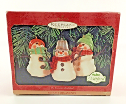 Hallmark Keepsake Christmas Tree Ornament The Snowmen Of Mitford Set Vintage - $29.65