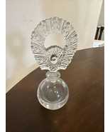 Vintage Art Deco Perfume Bottle Round Bottom Crystal Top - $8.31