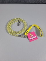 Paw Depot - Dog Puppy Leash - Bling Crystal Beads - Yellow Beads And Handle 38in - £5.84 GBP