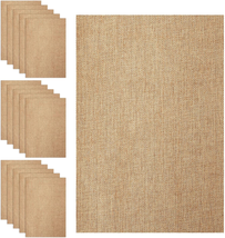 18 Sheets Printable Natural Burlap Paper Pad, 8.5 X 11 Inch Burlap Scrapbooking - £14.78 GBP