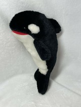 Vintage 1986 Sea World Orca whale plush stuffed animal 10 Inches - £7.57 GBP