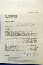 1976 President Gerald Ford Facsimile Signed Republican Support Letter - £7.84 GBP