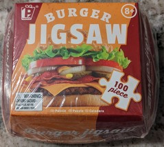 NIB Sealed Paladone Burger Jigsaw Puzzle 100 Piece, NEW IN BOX - £12.18 GBP