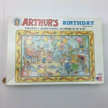 Vintage Arthur&#39;s Birthday Jigsaw Puzzle Great American Puzzle Factory 60... - £15.97 GBP