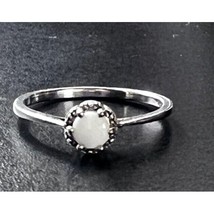 925 Sterling Silver And Opal Ring Size 9.75 Sky - $40.39