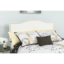 Twin Headboard-White Fabric HG-HB1707-T-W-GG - $92.95