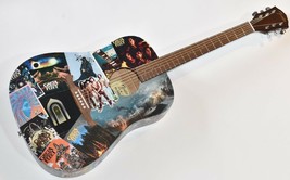 Greta Van Fleet Decoupage Guitar From The Fires Black Smoke Rising Peaceful Army - £413.68 GBP