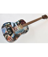 GRETA VAN FLEET Decoupage Guitar FROM THE FIRES Black Smoke Rising Peace... - £410.04 GBP