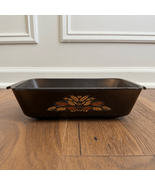 Vintage 70s Anchor Hocking Fire-King Bread Loaf Pan Amber Wheat - $20.88