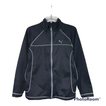 Puma Boys Youth Black Fleece Full Zip Jacket Size Youth Large - $6.99