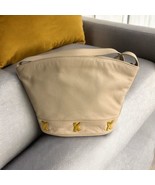 Vtg Paloma Picasso ITALY Ivory GENUINE LEATHER SHOULDER BAG Crossbody PU... - $859.67 MXN