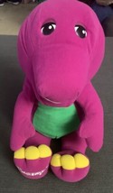 Vintage Playskool Talking Barney The Purple Dinosaur Talking 18 Inch Plu... - $50.70