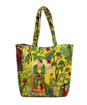 Cotton Bag Farida Kahlo Handmade Shoulder Bag, Shopping Bag Environment friendly - £30.86 GBP