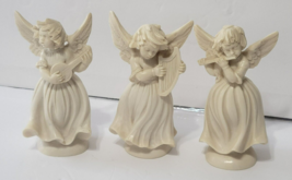 Vintage Religious Angel Girl Musicians Figurines By  A. Santini Caravan Set of 3 - £19.51 GBP