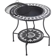 Outsunny 30" Outdoor Fire Pit Dining Table, 3-in-1 Round Wood Burning Fi... - $675.00