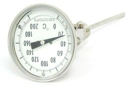 ASHCROFT 0-200 DEGREE C THERMOMETER, ~5.25&quot; PROBE - $35.95