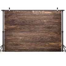 7X5Ft Thin Vinyl Brown Wood Backdrop Photographers Retro Wood Wall Background Cl - £14.36 GBP