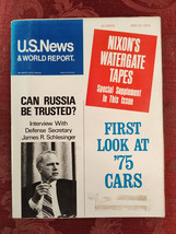 U S NEWS World Report May 13 1974 Watergate Tapes James Schlesinger 75 Cars - $14.40