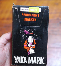 Lot Of 12 New Vtg Magic Marker Yaka Mark Yellow Waterproof Permanent Ink Pens - £62.92 GBP