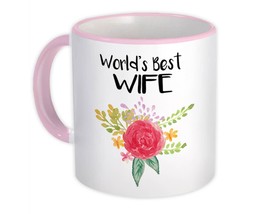 World&#39;s Best Wife : Gift Mug Family Cute Flower Christmas Birthday - £12.68 GBP